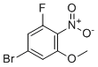 5-Bromo-1-fluoro-3-methoxy-2-nitrobenzene molecular structure (CAS 1137869-91-0)