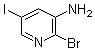 2-溴-5-碘-3-吡啶胺分子结构 (CAS 1138444-06-0)