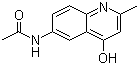 6-Acetamido-4-hydroxy-2-methylquinoline molecular structure (CAS 1140-81-4)