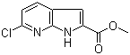 6-氯-1H-吡咯并[2,3-b]吡啶-2-甲酸甲酯分子结构 (CAS 1140512-58-8)