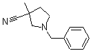 3-甲基-1-(苯甲基)-3-吡咯烷甲腈分子结构 (CAS 114373-05-6)