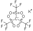 Potassium tris(trifluoromethanesulfonyl)methide molecular structure (CAS 114395-69-6)