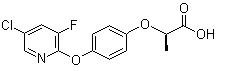 Clodinafop free acid molecular structure (CAS 114420-56-3)