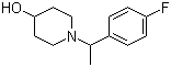 1-[1-(4-氟苯基)乙基]-4-哌啶醇分子结构 (CAS 1146080-10-5)