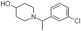 1-[1-(3-氯苯基)乙基]-4-哌啶醇分子结构 (CAS 1146080-11-6)