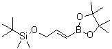 2-[(1E)-3-[[(1,1-Dimethylethyl)dimethylsilyl]oxy]-1-propenyl]-4,4,5,5-tetramethyl-1,3,2-dioxaborolane molecular structure (CAS 114653-19-9)