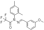 2,2,2-Trifluoroacetic acid 1-(2,4-dimethylphenyl)-2-[(3-methoxyphenyl)methylene]hydrazide molecular structure (CAS 1146963-51-0)