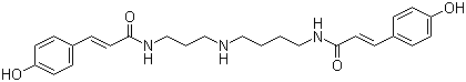 N1,N10-双(对香豆酰基)亚精胺分子结构 (CAS 114916-05-1)