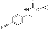 tert-Butyl [(1R)-1-(4-cyanophenyl)ethyl]carbamate molecular structure (CAS 1149727-73-0)