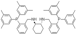 (1R,2R)-N1,N2-双[[2-[双(3,5-二甲基苯基)膦]苯基]甲基]-1,2-环己二胺分子结构 (CAS 1150113-66-8)