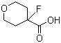 4-Fluorotetrahydro-2H-pyran-4-carboxylic acid molecular structure (CAS 1150617-62-1)
