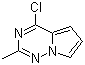 4-Chloro-2-methylpyrrolo[1,2-f][1,2,4]triazine molecular structure (CAS 1150617-75-6)