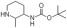 tert-Butyl 2-methylpiperidin-3-ylcarbamate molecular structure (CAS 1150618-42-0)
