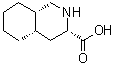 (3S,4aS,8aS)-十氢-3-异喹啉羧酸分子结构 (CAS 115238-58-9)