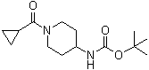tert-Butyl (1-(cyclopropanecarbonyl)piperidin-4-yl)carbamate molecular structure (CAS 1152430-26-6)