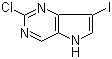 2-氯-7-碘-5H-吡咯并[3,2-d]嘧啶分子结构 (CAS 1152475-50-7)