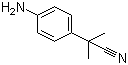 2-(4-氨基苯基)-2-甲基丙腈分子结构 (CAS 115279-57-7)