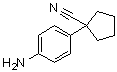 1-(4-氨基苯基)环戊烷甲腈分子结构 (CAS 115279-73-7)