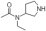 3-(N-Acetyl-N-ethylamino)pyrrolidine molecular structure (CAS 115445-29-9)