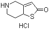 5,6,7,7a-四氢噻吩并[3,2-c]吡啶-2(4H)-酮盐酸盐分子结构 (CAS 115473-15-9)
