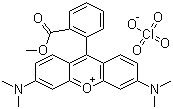 Tetramethylrhodamine methyl ester perchlorate molecular structure (CAS 115532-50-8)