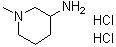 (3S)-1-甲基-3-哌啶胺二盐酸盐分子结构 (CAS 1157849-51-8)