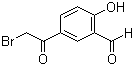 5-溴乙酰基-2-羟基苯甲醛分子结构 (CAS 115787-50-3)