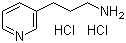 3-吡啶丙胺盐酸盐分子结构 (CAS 115816-04-1)