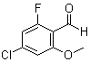 4-Chloro-2-fluoro-6-methoxybenzaldehyde molecular structure (CAS 1158916-85-8)