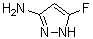 5-氟-1H-吡唑-3-胺分子结构 (CAS 1159196-53-8)