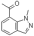 1-(1-甲基-1H-吲唑-7-基)乙酮分子结构 (CAS 1159511-26-8)