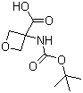 3-[[叔丁氧羰基]氨基]-3-氧杂环丁烷羧酸分子结构 (CAS 1159736-25-0)