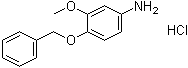 3-甲氧基-4-(苯基甲氧基)苯胺盐酸盐分子结构 (CAS 1159825-08-7)