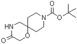 tert-Butyl 3-oxo-1-oxa-4,9-diazaspiro[5.5]undecane-9-carboxylate molecular structure (CAS 1160247-07-3)