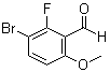 3-Bromo-2-fluoro-6-methoxybenzaldehyde molecular structure (CAS 1160653-94-0)