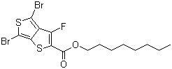 4,6-二溴-3-氟噻吩并[3,4-b]噻吩-2-羧酸辛酯分子结构 (CAS 1160823-76-6)