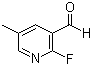 2-氟-5-甲基-3-吡啶甲醛分子结构 (CAS 1160993-95-2)