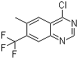 4-氯-6-甲基-7-(三氟甲基)喹唑啉分子结构 (CAS 1160994-15-9)
