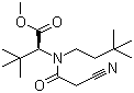 N-(2-氰乙酰基)-N-(3,3-二甲基丁基)-3-甲基-L-缬氨酸甲酯分子结构 (CAS 1162665-53-3)