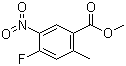4-氟-2-甲基-5-硝基苯甲酸甲酯分子结构 (CAS 1163287-01-1)