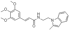(2E)-N-[2-(2-Methyl-1H-indol-1-yl)ethyl]-3-(3,4,5-trimethoxyphenyl)-2-propenamide molecular structure (CAS 1164462-05-8)