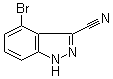 4-溴-1H-吲唑-3-甲腈分子结构 (CAS 1167055-55-1)