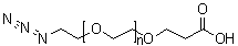 alpha-(2-叠氮基乙基)-omega-(2-羧基乙氧基)-聚氧乙烯分子结构 (CAS 1167575-20-3)