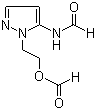 5-甲酰氨基-1-(2-甲酰氧乙基)吡唑分子结构 (CAS 116856-18-9)