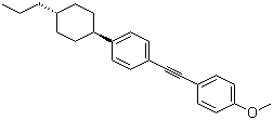 trans-1-Methoxy-4-(2-(4-(4-propylcyclohexyl)phenyl)ethynyl)benzene molecular structure (CAS 116903-47-0)
