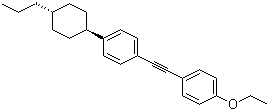 反式-1-乙氧基-4-(2-(4-(4-丙基环己基)苯基)乙炔基)苯分子结构 (CAS 116903-48-1)
