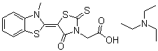 Blue sensitizing dye SB1# molecular structure (CAS 116912-49-3)