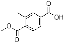 4-(甲氧羰基)-3-甲基苯甲酸分子结构 (CAS 116934-87-3)