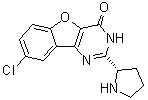 8-氯-2-(2S)-2-吡咯烷基苯并呋喃并[3,2-d]嘧啶-4(3H)-酮分子结构 (CAS 1169558-38-6)