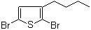 2,5-Dibromo-3-butylthiophene molecular structure (CAS 116971-10-9)